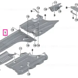 Promoție Underbody panelling, side on left - BMW