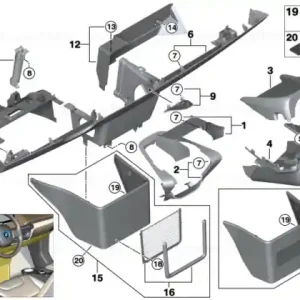 Driver's footwell trim panel - BMW Discount