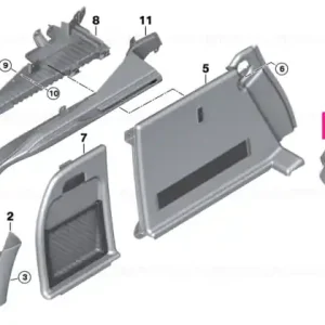 Popular Capac clips spatar scaun stanga SCHWARZ - BMW