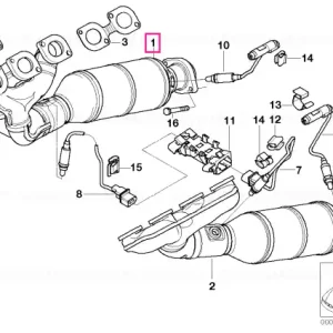 RP-exhaust manifold with catalytic conv. ZYL.1-4 (ULEV2) - BMW Chilipir