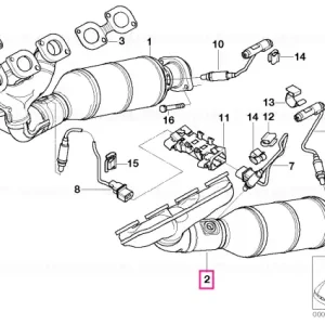 RP-exhaust manifold with catalytic conv. ZYL.5-8 (ULEV2) - BMW Noutate