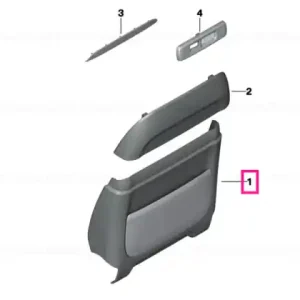 Rear section, Comfort seat, lower ELFENBEINWEISS - BMW Reducere extra