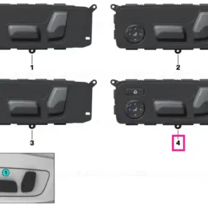 Discount Seat adjustment switch, left - BMW