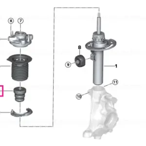 Additional shock absorber, front - BMW Preț promoțional