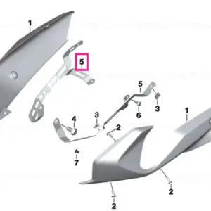Premium Holder, engine spoiler, right - BMW Motorrad