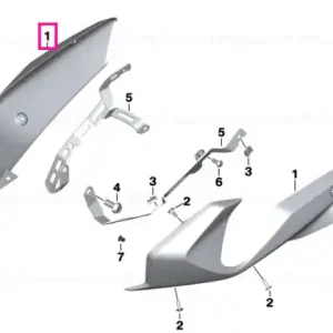 Engine spoiler stainless steel right - BMW Motorrad Preț promoțional