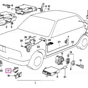 Comutator capotă motor - BMW Retur ușor