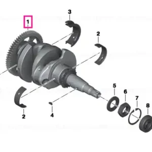 Crankshaft - BMW Motorrad Livrare rapidă