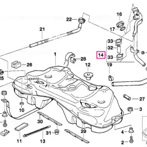 Plastic filler pipe - BMW Reducere extra