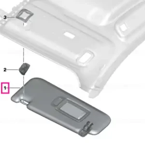 Promoție Left sun visor ANTHRAZIT - BMW