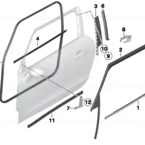 Cumpără online Door weatherstrip, front - BMW - Mini