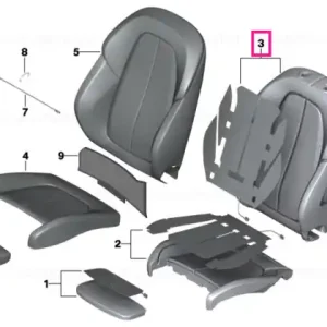Foam pad sport backrest right - BMW Mai ieftin