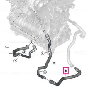 Bestseller Coolant hose for exhaust turbocharger - BMW