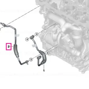 Wire exhaust turbocharger hose - BMW Reducere