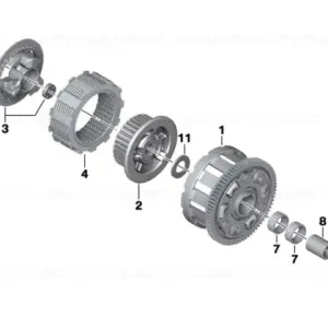 Transport gratuit Set retaining plate with clutch springs - BMW Motorrad