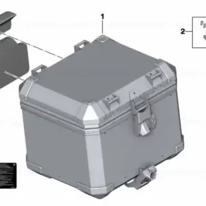 Aluminum topcase black - BMW Motorrad Comandă acum