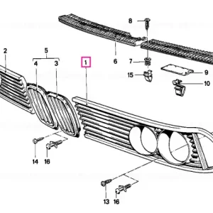 Grille left - BMW Popular