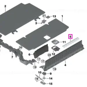 Preferatul clienților Protectie prag incarcare portbagaj, aluminiu - BMW X5 G05 - tip motor B58