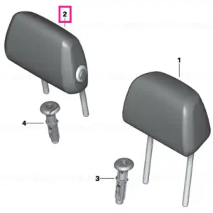 Headrest, centre, leather COGNAC - BMW Bestseller