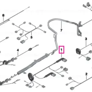 Retur ușor Wiring harness, electric parking brake - BMW