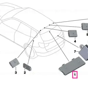 Antenna amplifier, Diversity - BMW Plată securizată