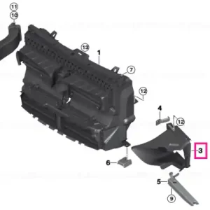 Vezi acum Air duct, exterior radiator, left M - BMW