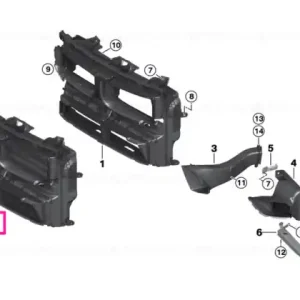 Premium Air duct with flap control RCAR - BMW
