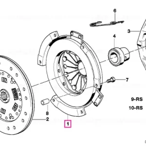 Exch-pressure plate D=280MM - BMW Plată sigură
