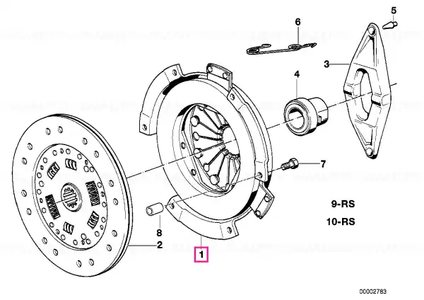 Exch-pressure plate D=280MM - BMW Plată sigură