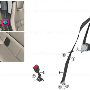 Cel mai vândut Centură superioară spate dreapta - BMW
