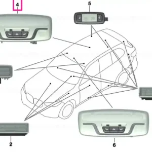Reducere Interior reading light LED rear centre - BMW