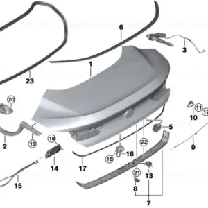 Livrare expres Arc sprijin capac portbagaj - BMW