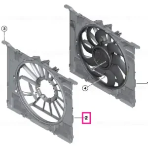Calitate înaltă Fan cowl with acoustic ring 850W - BMW