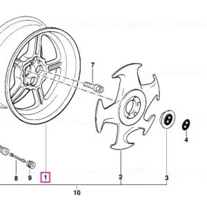 Light alloy rim polished 9JX17 ET:19 - BMW Cumpărături sigure