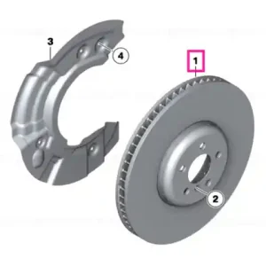 Disc frână ușor ventilat stânga 395X36 - BMW Reducere extra