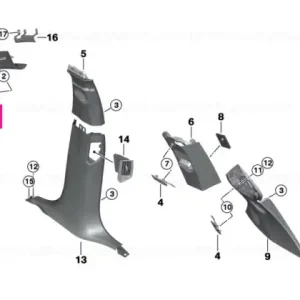 Capac airbag SCHWARZ - BMW Preț mic