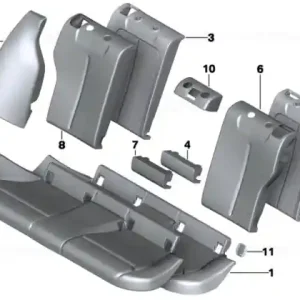 Reducere extra Capac scaun țesătură ANTHRAZIT - BMW