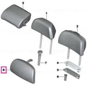 Comfort cushion head restraint ELFENBEINWEISS - BMW Ultima șansă