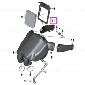 Intake snorkel, left - BMW Motorrad Promoție