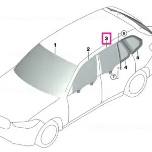 Side window, door, rear right SSG - BMW Livrare expres
