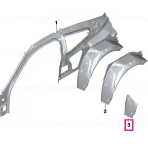 Cumpără online End plate, wheel arch, outer, right - BMW
