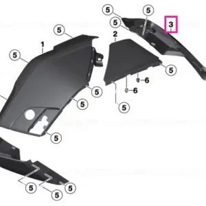 Chilipir Trim case floor rear left - BMW Motorrad