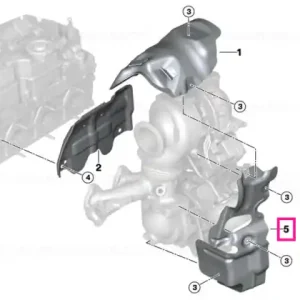 Disponibil imediat Heat shield, turbocharger, lower - BMW