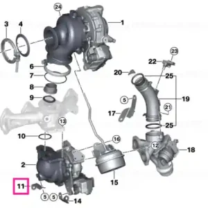 Suport turbocompressor - BMW Transport gratuit