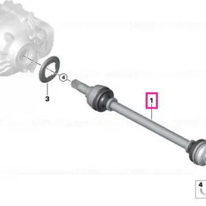 Output shaft, rear left - BMW Preț redus