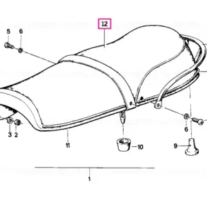 Reducere extra Husă scaun vinil negru - BMW Motorrad