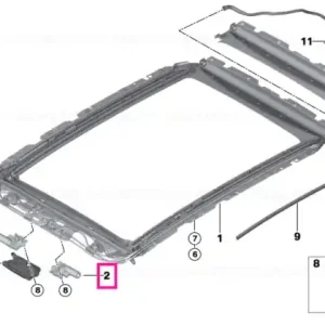 Drive gl.slide/tilt roof pan.pano.sunr. GLASDECKEL - BMW Premium
