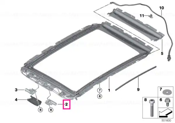 Drive gl.slide/tilt roof pan.pano.sunr. GLASDECKEL - BMW Premium