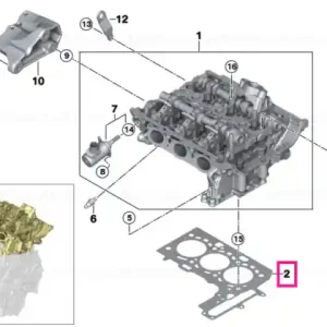 Reduceri Garnitură cilindru fără azbest 1,00MM 1,00MM (+0,3) - BMW