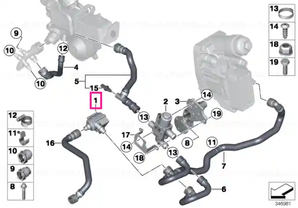 Reducere extra Auxiliary water pump - BMW